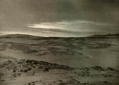 Una vista a nord, verso il sole morente, in marzo, c1908, 1909 da Unbekannt