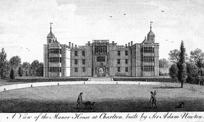 Veduta della Manor House a Charlton, costruita da Sir Adam Newton da Unbekannt