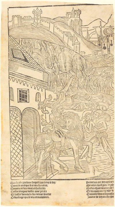 Un avvertimento contro il gioco dei dadi, c. 1500 da Unbekannt