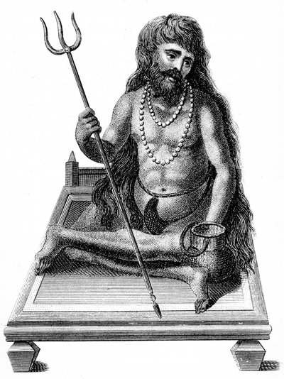 Un yogi in meditazione, 1811 da Unbekannt