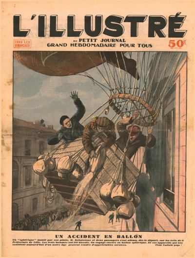 Un incidente in mongolfiera, 1932 da Unbekannt
