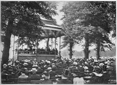 Una banda a Hyde Park, Londra, c1901 da Unbekannt