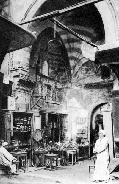 Un bazar al Cairo, Egitto, anni 1920 da Unbekannt