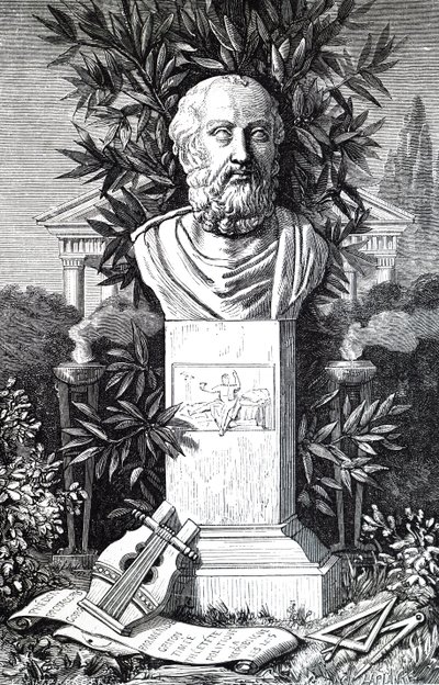 Un busto di Platone da Unbekannt