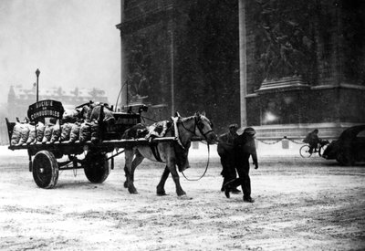 Un carico di carbone scarso, Parigi occupata, gennaio 1941 da Unbekannt