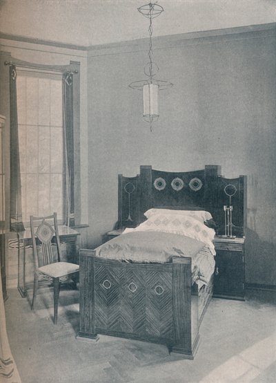 Letto per bambini progettato da Peter Behrens, eseguito da TD Heymann, 1901 da Unbekannt
