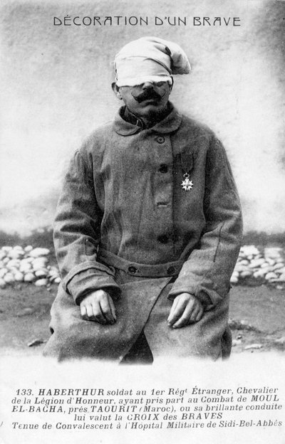 Un legionario convalescente, Sidi Bel Abbes, Algeria, 1910 da Unbekannt