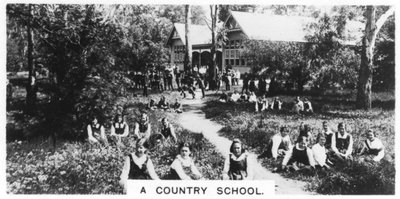 Una scuola di campagna, Australia, 1928 da Unbekannt