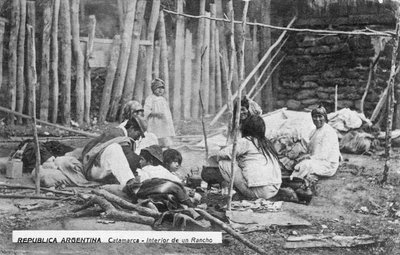 Una famiglia al lavoro, Catamarca, Argentina da Unbekannt