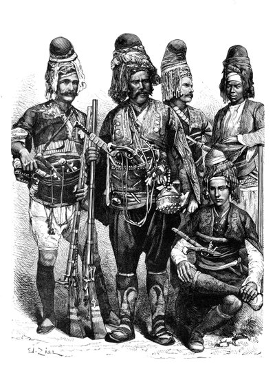 Un gruppo di Zeibeks, Asia Minore, 1895 da Unbekannt
