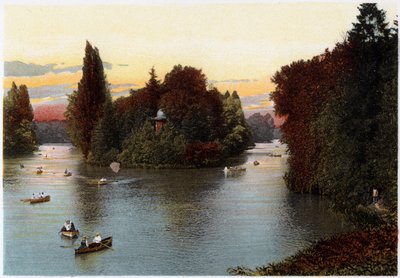 Un lago nel Bois de Boulogne, Parigi da Unbekannt