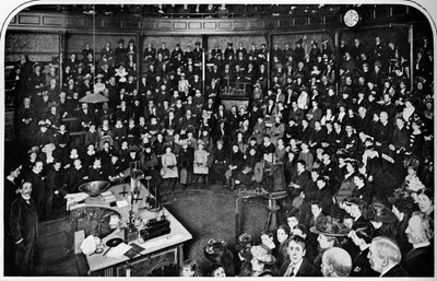 Una lezione alla Royal Institution, Londra, c1903 da Unbekannt