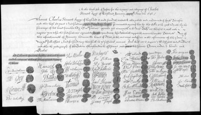 Una lettera relativa a Charles Stuart, Bonnie Prince Charlie, XVIII secolo da Unbekannt