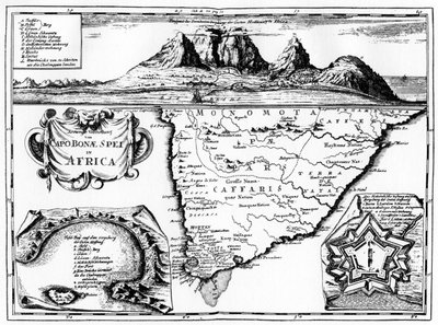 Mappa del Capo di Buona Speranza, Sudafrica, 1719 1931 da Unbekannt