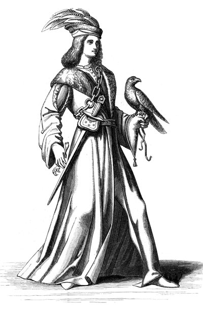 Un nobile della Provenza, Francia, XV secolo, 1849 da Unbekannt