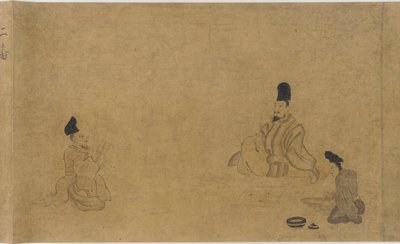 Concorso di composizione poetica tra vari artigiani, periodo Nanbokucho, 1333-1392 da Unbekannt