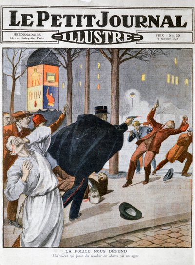 Una sparatoria della polizia, 4 gennaio 1925 da Unbekannt