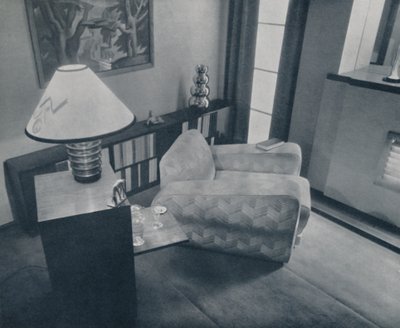 Una piccola stanza progettata e arredata da Michael Dawn, Bedford, Inghilterra, 1935 da Unbekannt