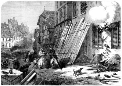 Una strada a Strasburgo durante l