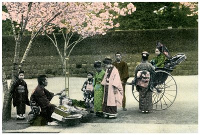 Un mercante di strada, Giappone, 1904 da Unbekannt