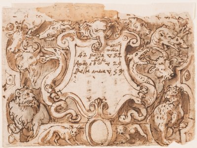 Pagina del Titolo per la Serie Venationes Ferarum Arium Piscium da Unbekannt
