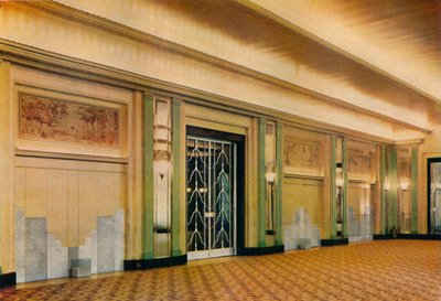 Vista della nuova sala da ballo al Claridges Hotel progettata da Oswald P. Milne, 1933 da Unbekannt