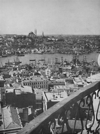 Vista su Costantinopoli con la Moschea di Santa Sofia, 1913 da Unbekannt