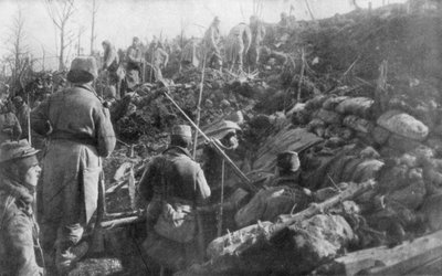 Trincee tedesche abbandonate, cresta di Eparges, vicino a Verdun, Francia, agosto 1915 da Unbekannt