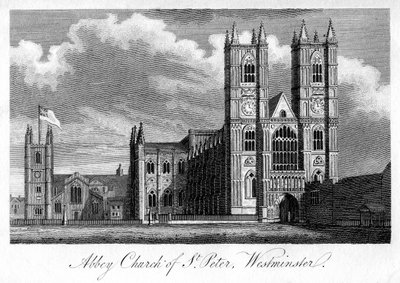 Abbazia di San Pietro, Westminster, Londra, 1805 da Unbekannt