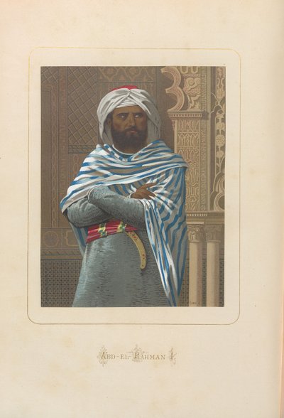 Abd al-Rahman I. Da: Hombres y mujeres celebres de todos los tiempos di Juan Landa, 1875-1877 da Unbekannt