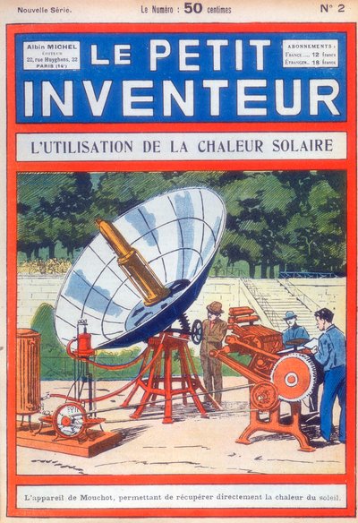 Pressa da stampa a energia solare di Abel Pifre, c. 1894 da Unbekannt