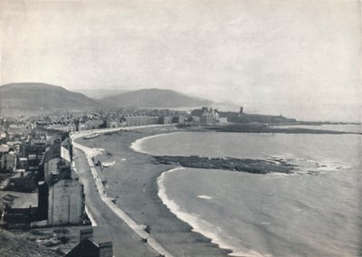 Aberystwith - Vista della baia, mostrando il castello e il college universitario, 1895 da Unbekannt