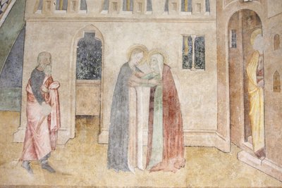 Abbazia di Abondance affresco: la Visitazione, Abondance, Francia da Unbekannt