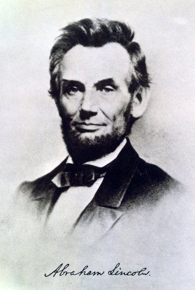 Abraham Lincoln, Presidente degli Stati Uniti, c1865 da Unbekannt