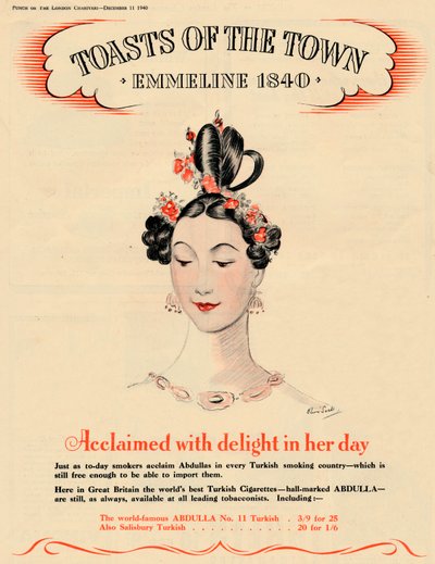 Acclamata con gioia nel suo giorno, Toasts of the Town - Emmeline 1840, 1940 da Unbekannt