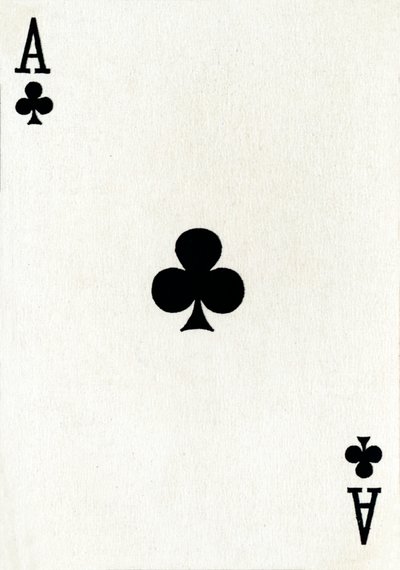 Asso di fiori da un mazzo di carte da gioco Goodall & Son Ltd. da Unbekannt
