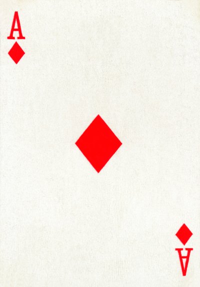 Asso di quadri da un mazzo di carte da gioco Goodall & Son Ltd., c. 1940 da Unbekannt