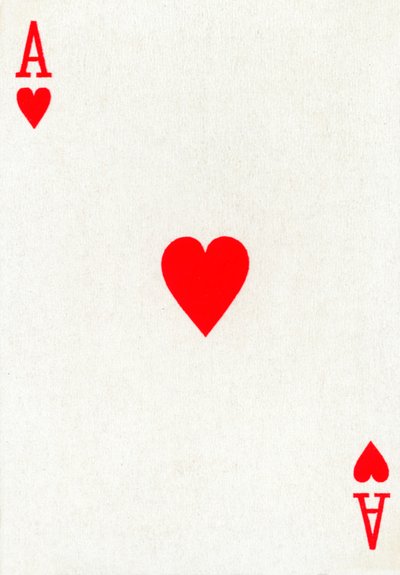 Asso di Cuori da un mazzo di carte da gioco Goodall & Son Ltd., c1940 da Unbekannt