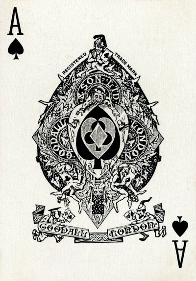 Asso di picche da un mazzo di carte da gioco Goodall & Son Ltd., c1940 da Unbekannt
