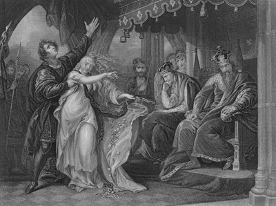 Atto IV Scena v da Amleto, XIX secolo da Unbekannt