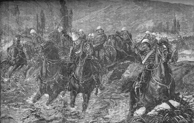 Azione nella valle di Chardeh, 11 dicembre 1879, cercando di salvare i cannoni, 1879, c1880 da Unbekannt