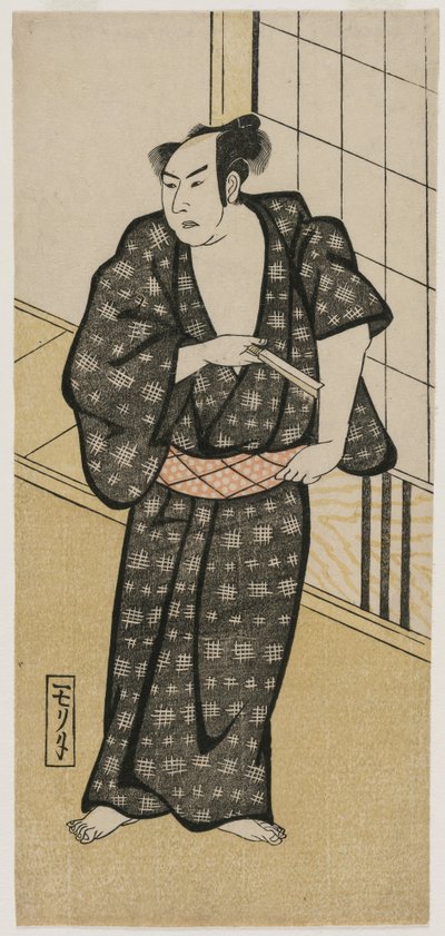 Attore che tiene un rasoio, c. 1790s o inizio 1800s da Unbekannt