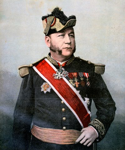 Ammiraglio Humann, comandante della Marina francese in Estremo Oriente, 1893 da Unbekannt