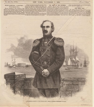 Ammiraglio Stepan Stepanovich Lesovsky 1816-1866 a New York, 1863 da Unbekannt