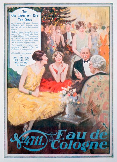 Pubblicità per 4711 Eau de Cologne, 1928 da Unbekannt