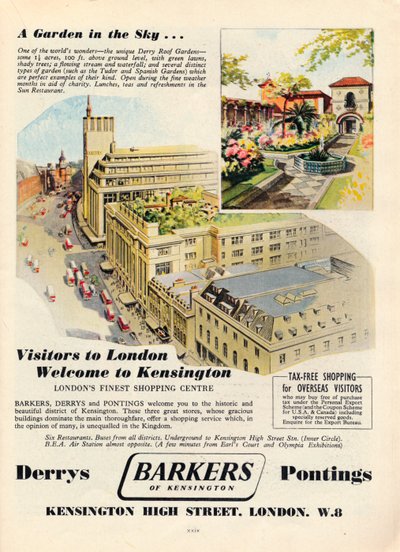 Pubblicità per Barkers di Kensington, 1951 da Unbekannt