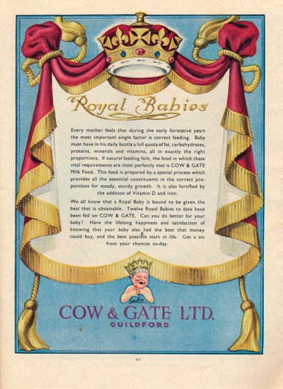 Pubblicità per Cow & Gate Ltd., 1951 da Unbekannt