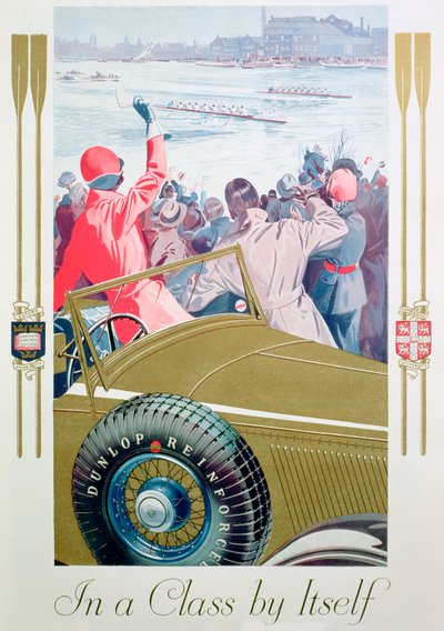 Pubblicità per pneumatici Dunlop, 1932 da Unbekannt