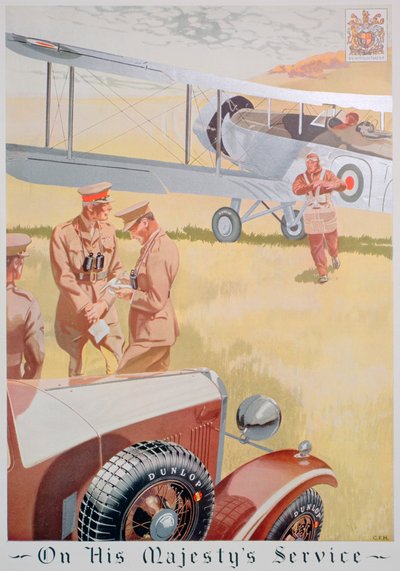 Pubblicità per pneumatici Dunlop, 1934 da Unbekannt