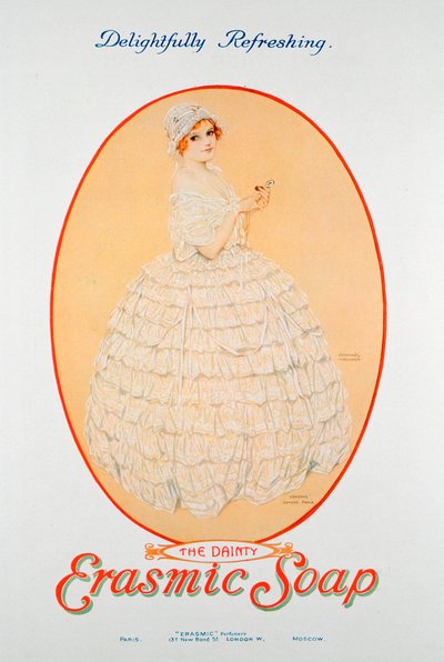 Pubblicità per sapone Erasmic, 1920 da Unbekannt